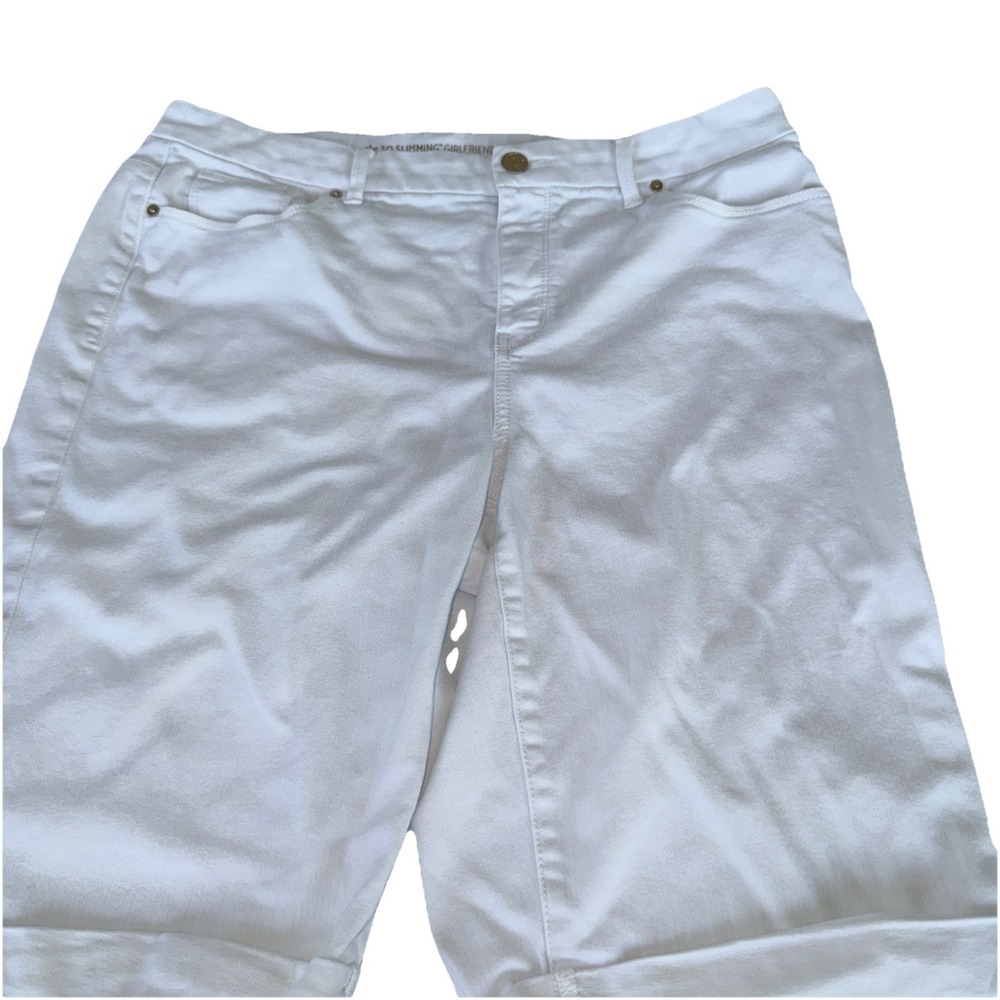 Chicos Jeans 2 White So SlimmingCotton‎ Blend Rise 11 Elastic Back 5Pock
